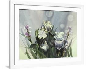 Hadfield Irises III-Clif Hadfield-Framed Art Print