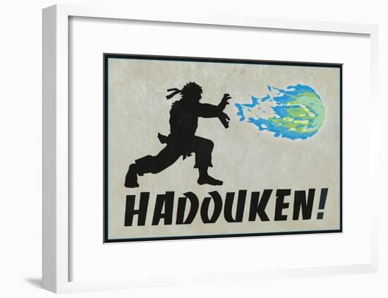 Hadouken Video Game Poster-null-Framed Poster