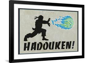 Hadouken Video Game-null-Framed Art Print