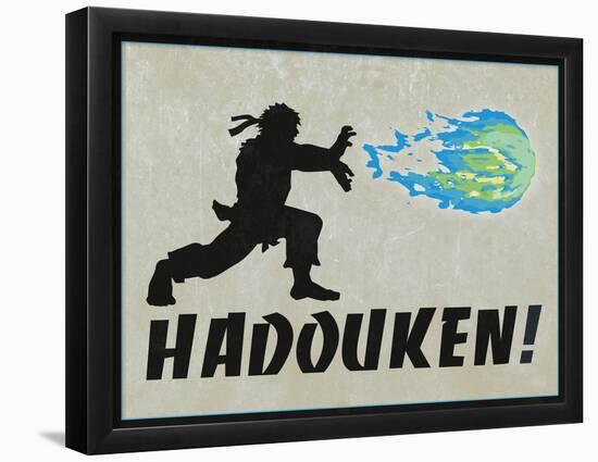 Hadouken-null-Framed Poster