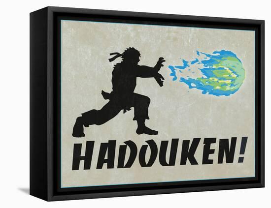 Hadouken-null-Framed Stretched Canvas