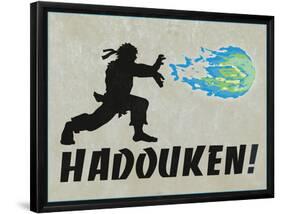 Hadouken-null-Framed Poster