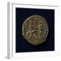 Hadrian Aureus Bearing Image of Rome-null-Framed Giclee Print