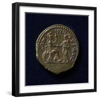 Hadrian Aureus Bearing Image of Rome-null-Framed Premium Giclee Print