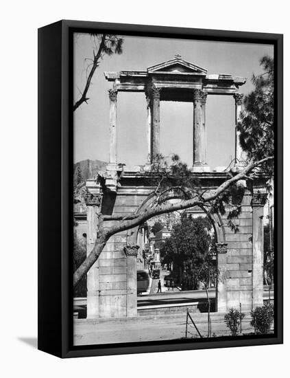 Hadrian's Arch, Athens, 1937-Martin Hurlimann-Framed Stretched Canvas