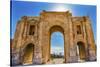 Hadrian's Arch Gate, Jerash, Jordan-William Perry-Stretched Canvas