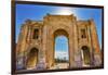 Hadrian's Arch Gate, Jerash, Jordan-William Perry-Framed Photographic Print