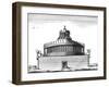 Hadrian's Mausoleum 18Th-null-Framed Art Print