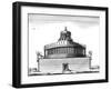 Hadrian's Mausoleum 18Th-null-Framed Art Print