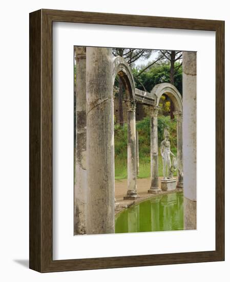 Hadrian's Villa, Canopus Canal, Tivoli, Lazio, Italy, Europe-Nedra Westwater-Framed Photographic Print