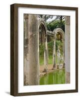 Hadrian's Villa, Canopus Canal, Tivoli, Lazio, Italy, Europe-Nedra Westwater-Framed Photographic Print