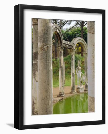 Hadrian's Villa, Canopus Canal, Tivoli, Lazio, Italy, Europe-Nedra Westwater-Framed Photographic Print