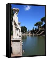 Hadrian's Villa, Canopus Canal, UNESCO World Heritage Site, Tivoli, Rome, Lazio, Italy, Europe-Vincenzo Lombardo-Framed Stretched Canvas