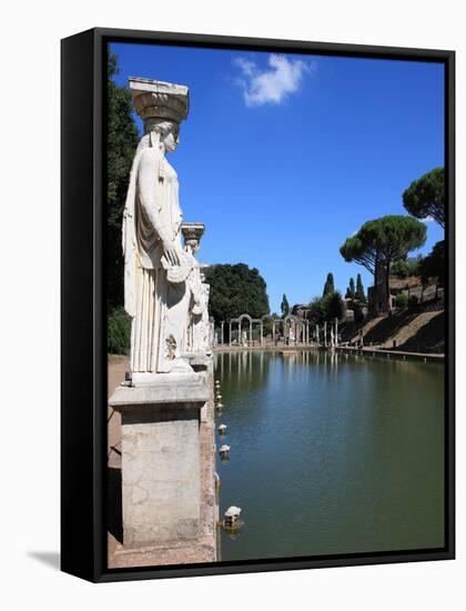 Hadrian's Villa, Canopus Canal, UNESCO World Heritage Site, Tivoli, Rome, Lazio, Italy, Europe-Vincenzo Lombardo-Framed Stretched Canvas