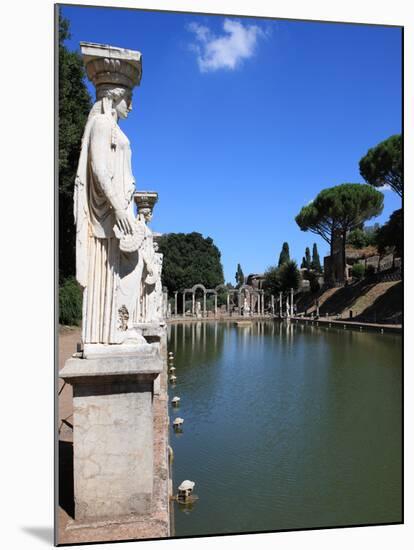 Hadrian's Villa, Canopus Canal, UNESCO World Heritage Site, Tivoli, Rome, Lazio, Italy, Europe-Vincenzo Lombardo-Mounted Photographic Print
