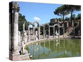 Hadrian's Villa, Canopus Canal, UNESCO World Heritage Site, Tivoli, Rome, Lazio, Italy, Europe-Vincenzo Lombardo-Stretched Canvas