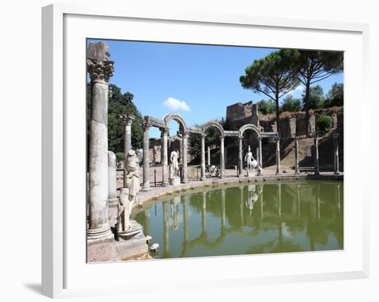 Hadrian's Villa, Canopus Canal, UNESCO World Heritage Site, Tivoli, Rome, Lazio, Italy, Europe-Vincenzo Lombardo-Framed Photographic Print