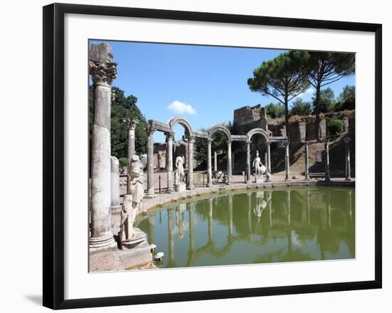 Hadrian's Villa, Canopus Canal, UNESCO World Heritage Site, Tivoli, Rome, Lazio, Italy, Europe-Vincenzo Lombardo-Framed Photographic Print