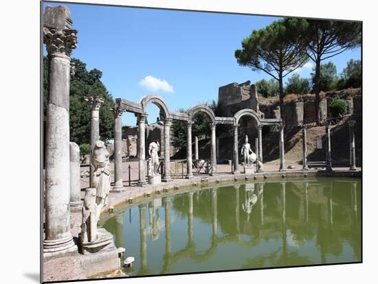 Hadrian's Villa, Canopus Canal, UNESCO World Heritage Site, Tivoli, Rome, Lazio, Italy, Europe-Vincenzo Lombardo-Mounted Photographic Print