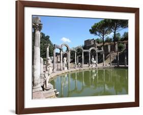 Hadrian's Villa, Canopus Canal, UNESCO World Heritage Site, Tivoli, Rome, Lazio, Italy, Europe-Vincenzo Lombardo-Framed Photographic Print