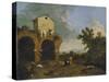 Hadrian's Villa, Near Tivoli, 1763-65-Richard Wilson-Stretched Canvas