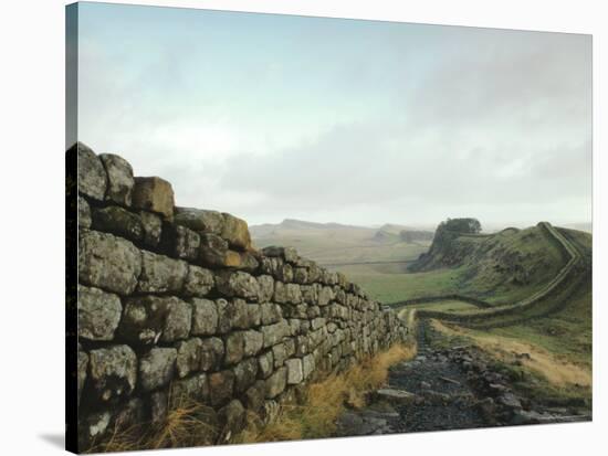 Hadrian's Wall, Towards Crag Lough, Northumberland England, UK-Adam Woolfitt-Stretched Canvas