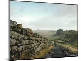 Hadrian's Wall, Towards Crag Lough, Northumberland England, UK-Adam Woolfitt-Mounted Photographic Print