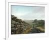 Hadrian's Wall, Towards Crag Lough, Northumberland England, UK-Adam Woolfitt-Framed Photographic Print