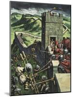 Hadrian's Wall-Green-Mounted Giclee Print