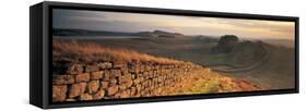 Hadrians Wall, Northumberland,, UK-null-Framed Stretched Canvas