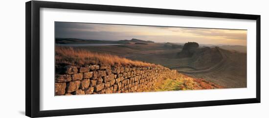 Hadrians Wall, Northumberland,, UK-null-Framed Premium Photographic Print