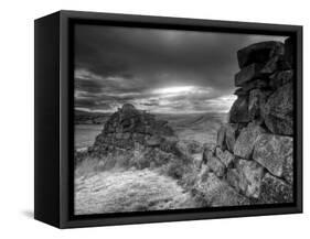 Hadrians Wall, Northumberland, UK-Alan Copson-Framed Stretched Canvas