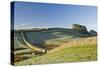 Hadrians Wall with Civilian Gate, a Unique Feature, and Housesteads Fort, Northumbria, England-James Emmerson-Stretched Canvas