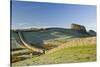 Hadrians Wall with Civilian Gate, a Unique Feature, and Housesteads Fort, Northumbria, England-James Emmerson-Stretched Canvas