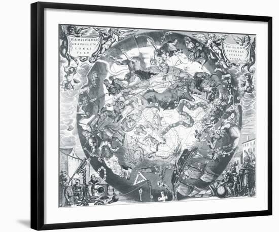 Haemisphaeri Graphicum Coelitietum Sceno Australae Stella Terrae, 1660-Henricus Hondius-Framed Giclee Print