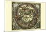 Haemisphaerium Sceno Graphicum Australe-Andreas Cellarius-Mounted Art Print