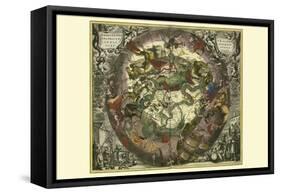 Haemisphaerium Sceno Graphicum Australe-Andreas Cellarius-Framed Stretched Canvas