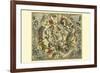 Haemisphaerium Stellatum Australe Antiquum-Andreas Cellarius-Framed Premium Giclee Print
