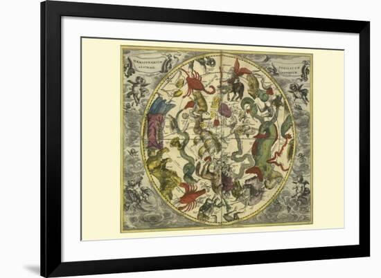 Haemisphaerium Stellatum Australe Antiquum-Andreas Cellarius-Framed Premium Giclee Print