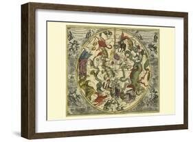 Haemisphaerium Stellatum Australe Antiquum-Andreas Cellarius-Framed Art Print