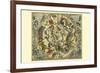 Haemisphaerium Stellatum Australe Antiquum-Andreas Cellarius-Framed Art Print