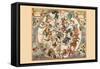 Haemispherium Stellatum Boreale Antiquum-Andreas Cellarius-Framed Stretched Canvas