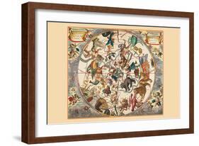 Haemispherium Stellatum Boreale Antiquum-Andreas Cellarius-Framed Art Print