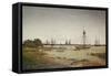 Hafen bei Mondschein. 1811-Caspar David Friedrich-Framed Stretched Canvas