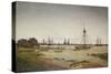 Hafen bei Mondschein. 1811-Caspar David Friedrich-Stretched Canvas