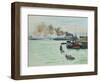 Hafenansicht (Vue d' un port). 1871-Claude Monet-Framed Giclee Print