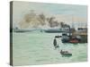 Hafenansicht (Vue d' un port). 1871-Claude Monet-Stretched Canvas