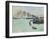 Hafenansicht (Vue d' un port). 1871-Claude Monet-Framed Giclee Print