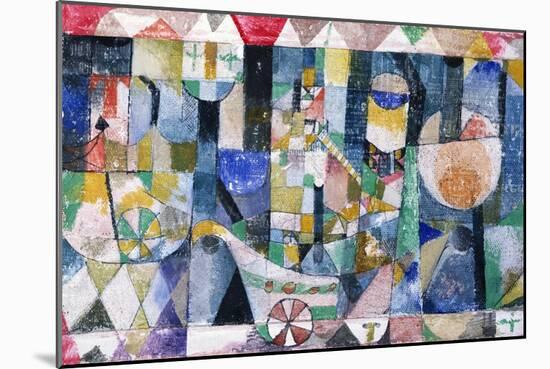 Hafenbild (Raddampfer), 1918 /142-Paul Klee-Mounted Giclee Print