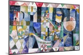 Hafenbild (Raddampfer), 1918 /142-Paul Klee-Mounted Giclee Print